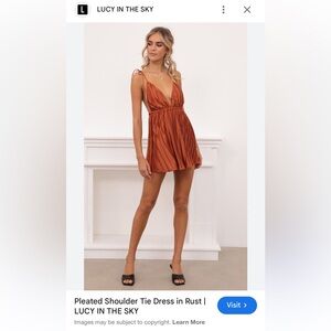 Lucy in the Sky Rust Mini Dress